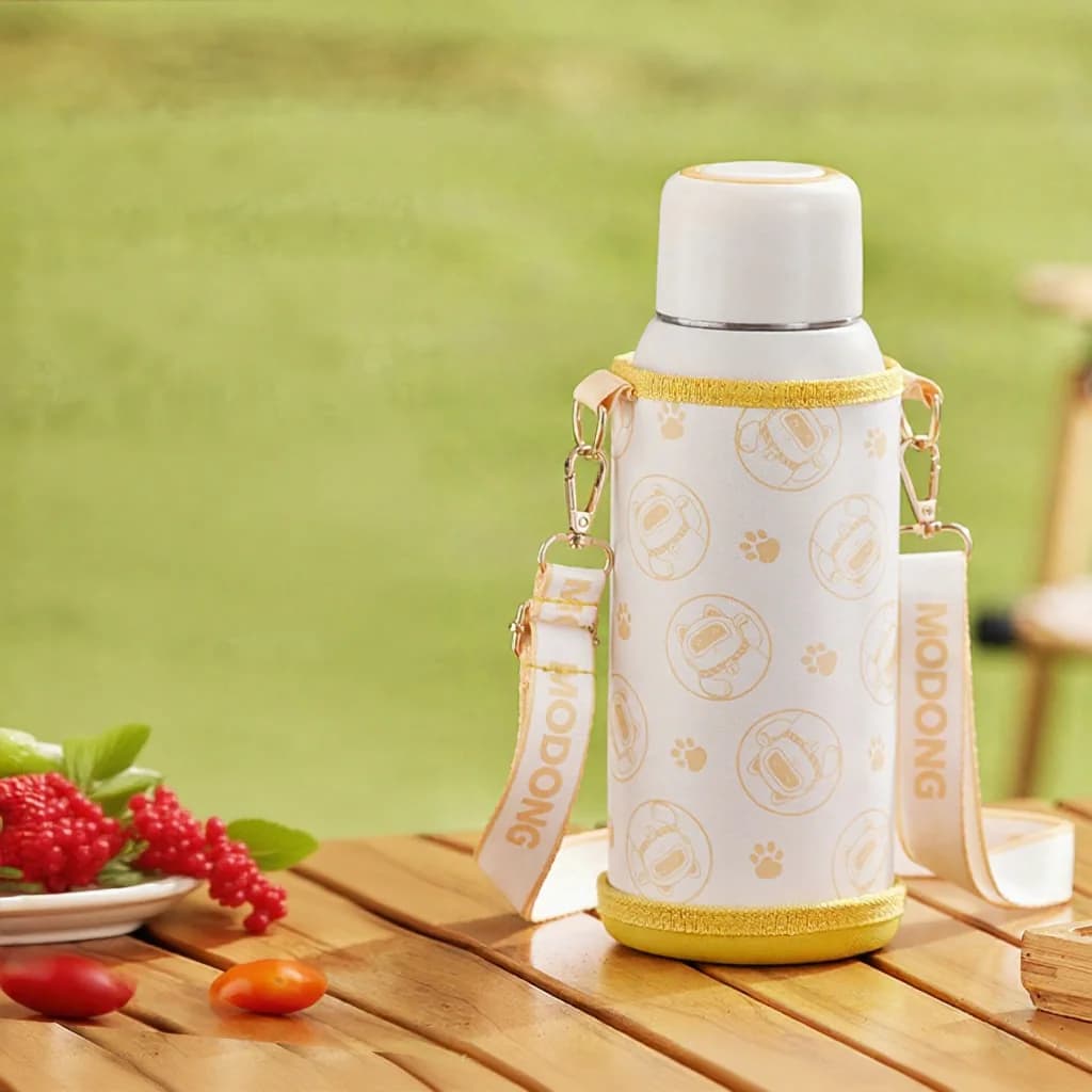 แก้วกาต้มน้ำไฟฟ้าแบบพกพา 600ml ซับในสเตนเลส 316