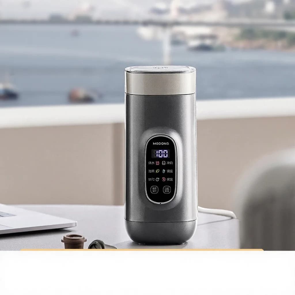 แก้วทำความร้อนไฟฟ้าไทเทเนียม สำหรับเดินทาง 650ml 220V