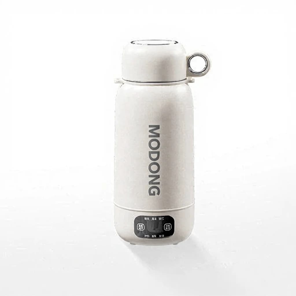 กาต้มน้ำไฟฟ้าแบบพกพาสำหรับเดินทาง รถยนต์ และเสียบปลั๊ก 1L
