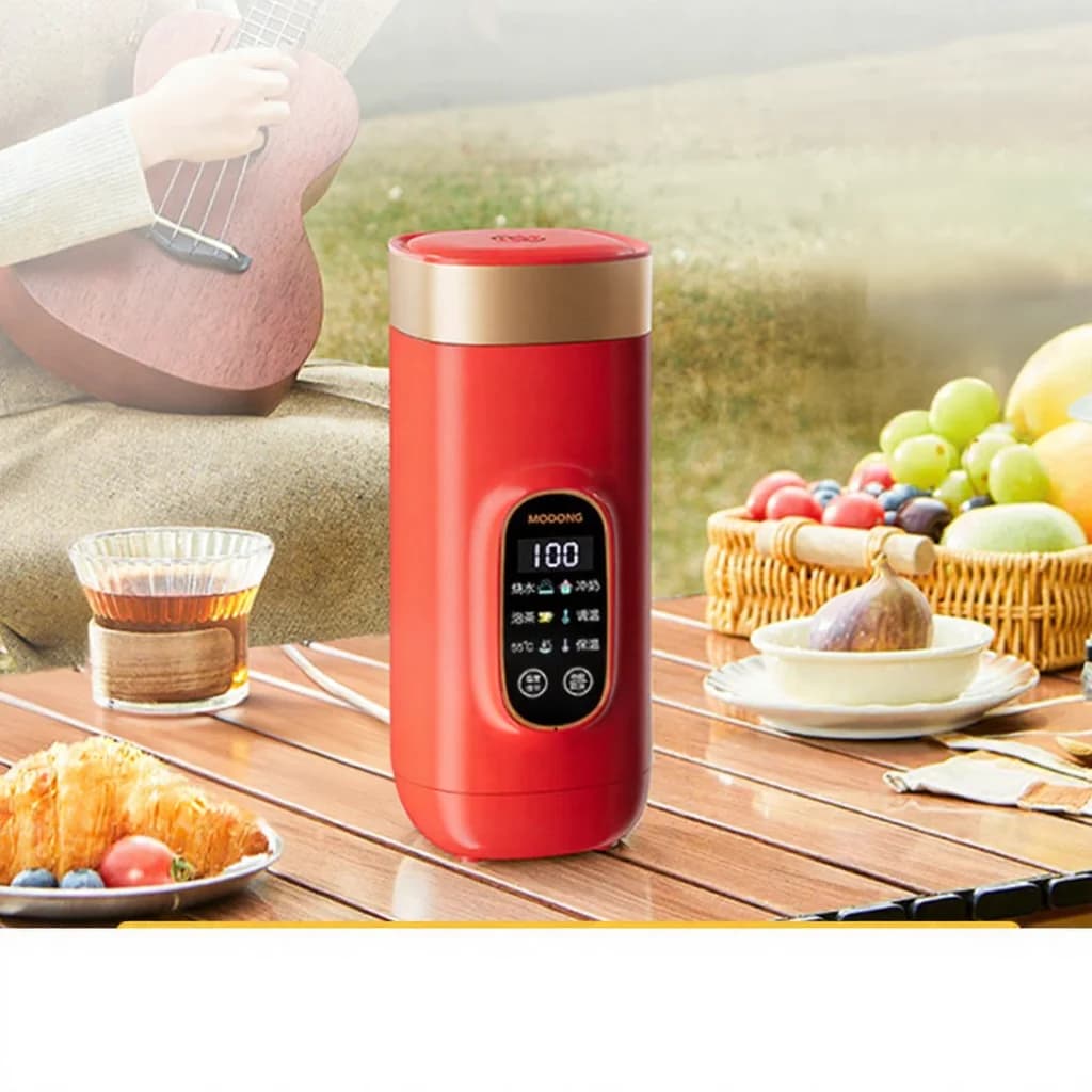 แก้วน้ำร้อนไฟฟ้าแบบพกพา 650ml ไส้ 304 220V