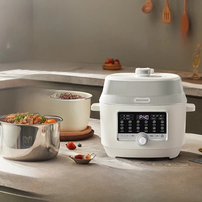 หม้ออัดแรงดันไฟฟ้า 5L พร้อมหม้อในคู่ 900W