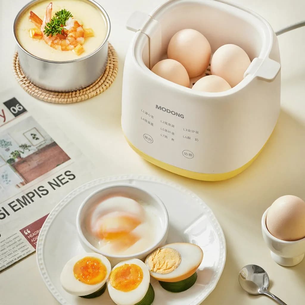 เครื่องต้มไข่ไฟฟ้า 4-6 ฟอง พร้อมถ้วยไข่ตุ๋น