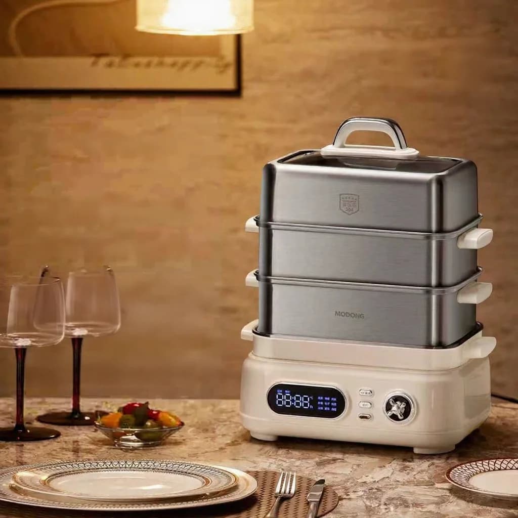 หม้อนึ่งสแตนเลสไฟฟ้า 3 ชั้น 18L 220V 1500W
