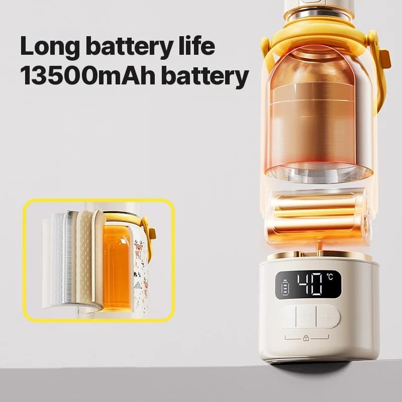 แก้วทำความร้อนน้ำไฟฟ้าแบบพกพา พร้อมต้มได้ถึง 100°C และเทอร์โมสตัท