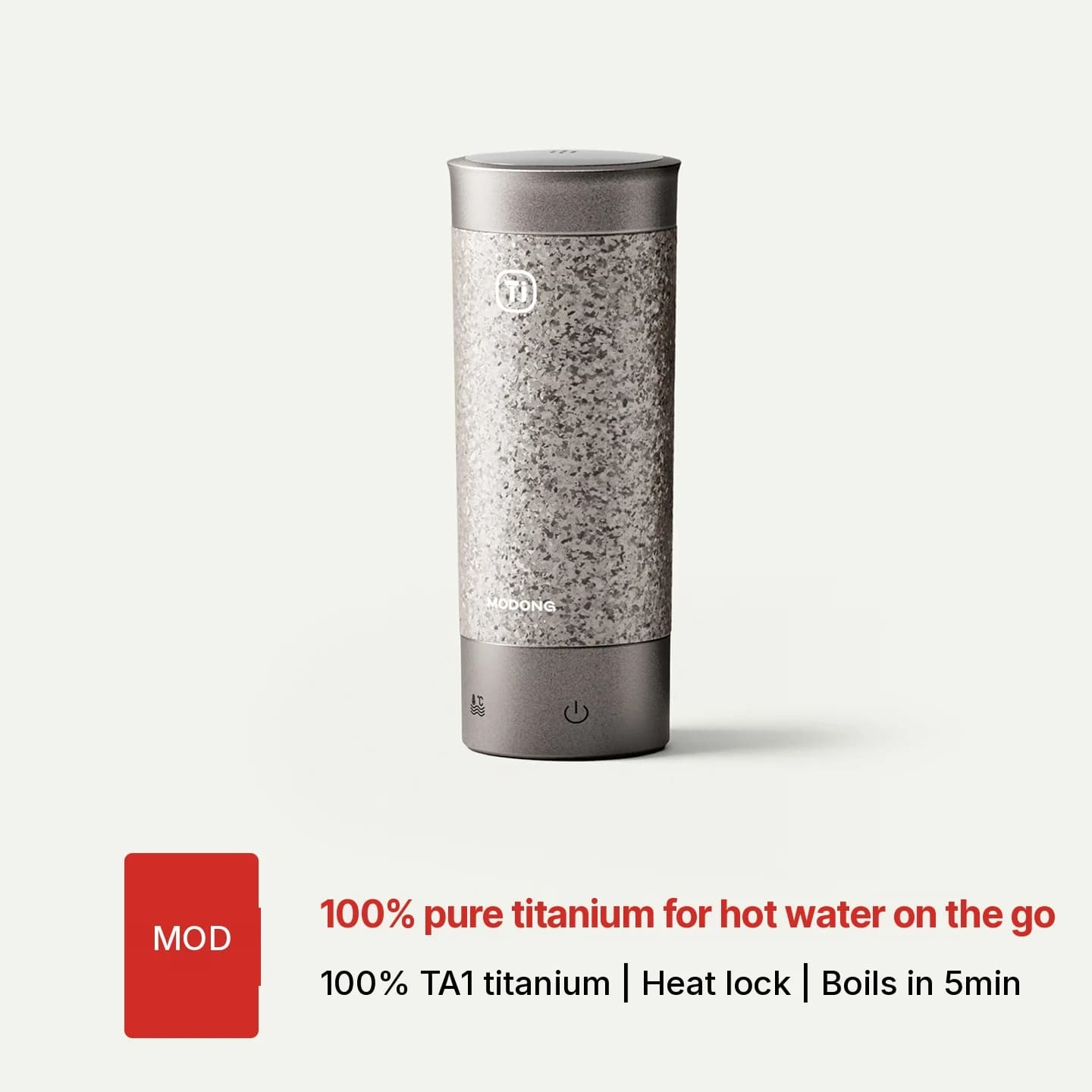แก้วอุ่นไฟฟ้าไทเทเนียม แบบพกพา 350ml กล่องของขวัญ