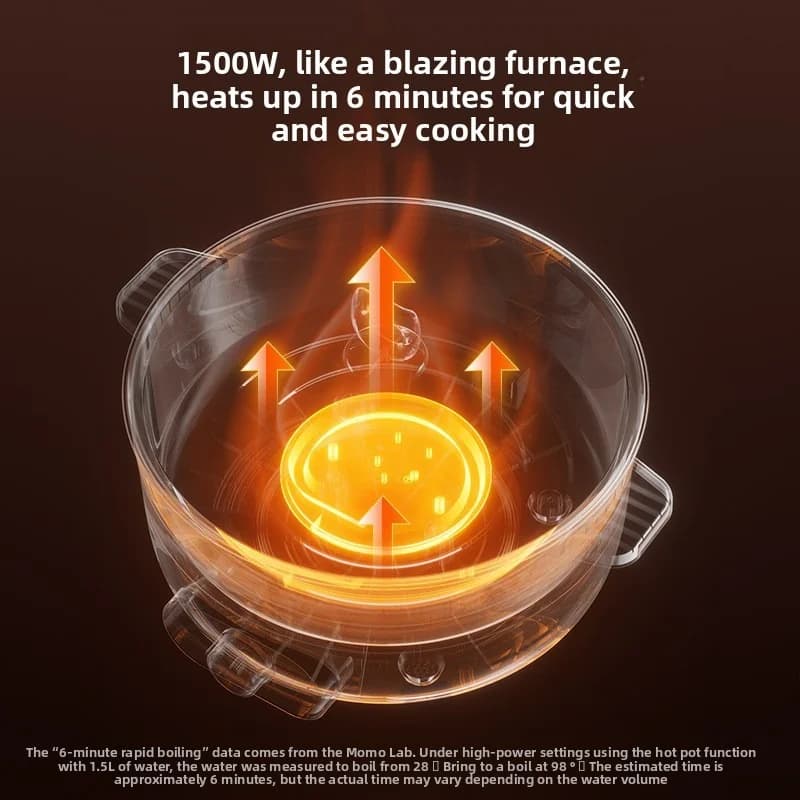 หม้อหุงต้มไฟฟ้าพร้อมซึ้งนึ่ง 7L หรือ 8L, 220V