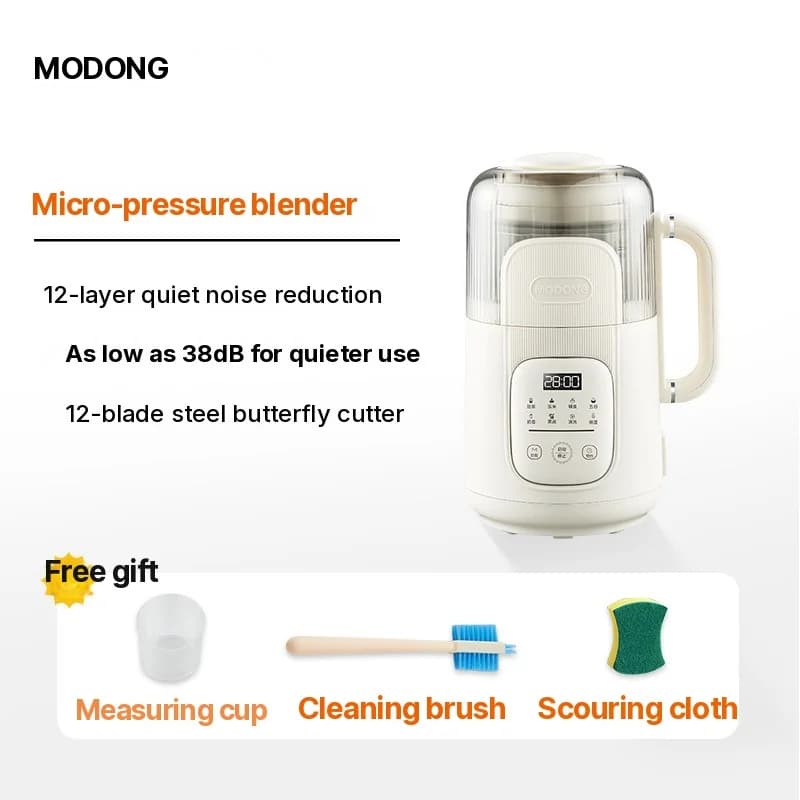 เครื่องปั่นอุ่นร้อน 1.2L พร้อมระบบสัมผัส ตัวเครื่องแก้ว