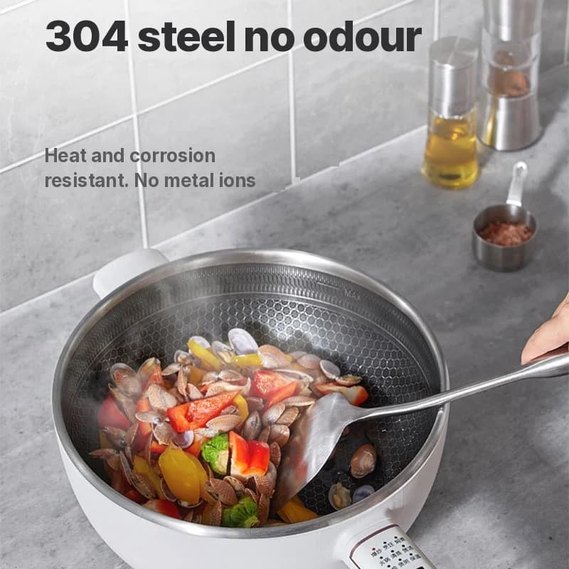 หม้อหุงต้มไฟฟ้าสแตนเลส 6L ระบบสัมผัส 220V