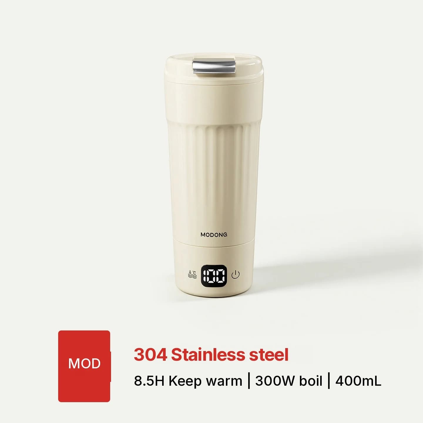 ถ้วยให้ความร้อนไฟฟ้าแบบพกพา 400mL 7 ระดับอุณหภูมิ