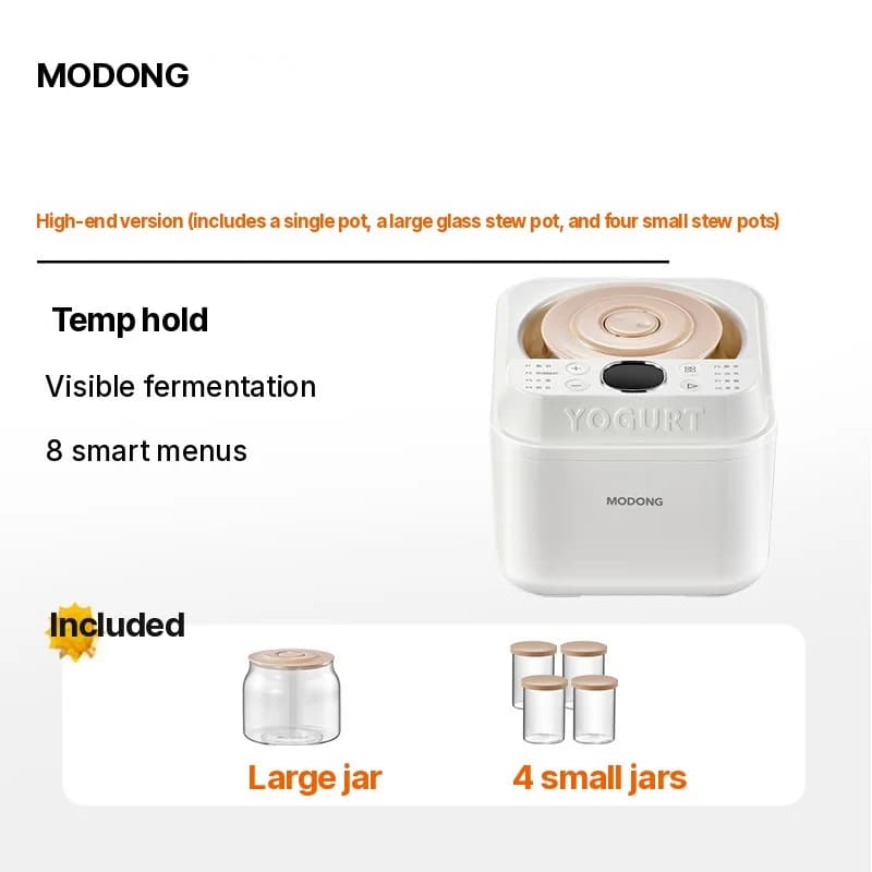 เครื่องทำโยเกิร์ตและเครื่องหมักอัตโนมัติ 500-1000ml 220V
