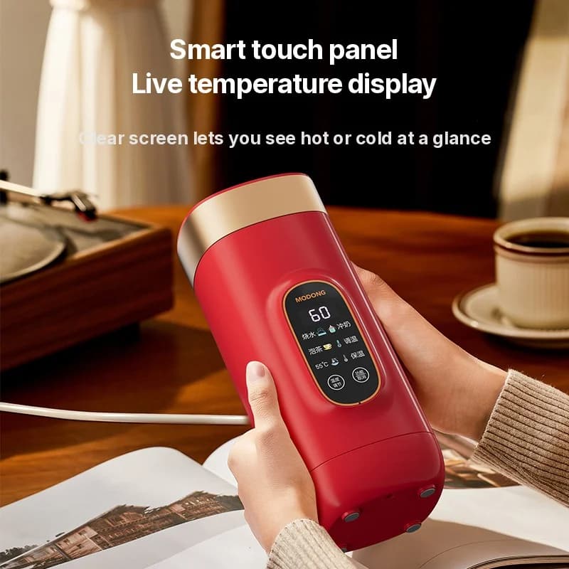 แก้วน้ำร้อนไฟฟ้าแบบพกพา 650ml ซับใน 304 220V