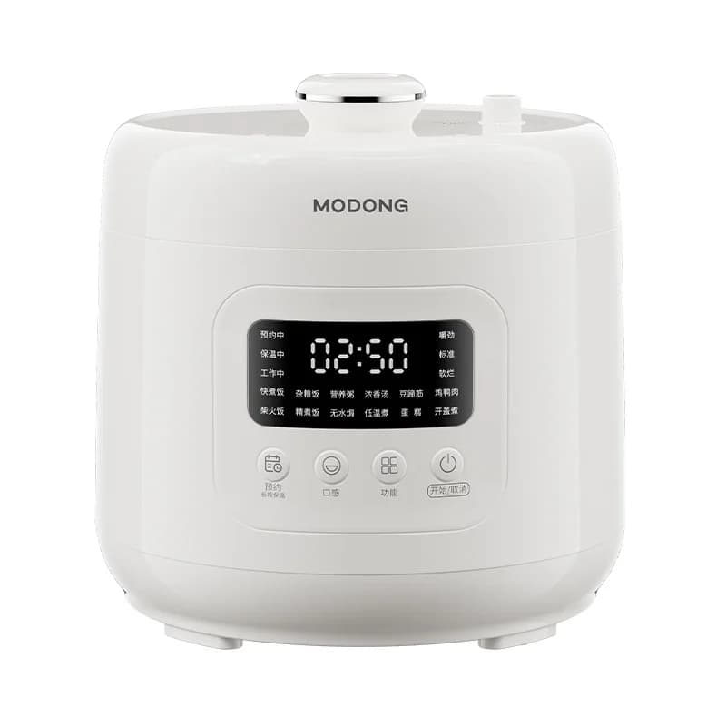 หม้อแรงดันไฟฟ้า 4L พร้อมหม้อในเซรามิก 800W ตั้งเวลา 17-24H