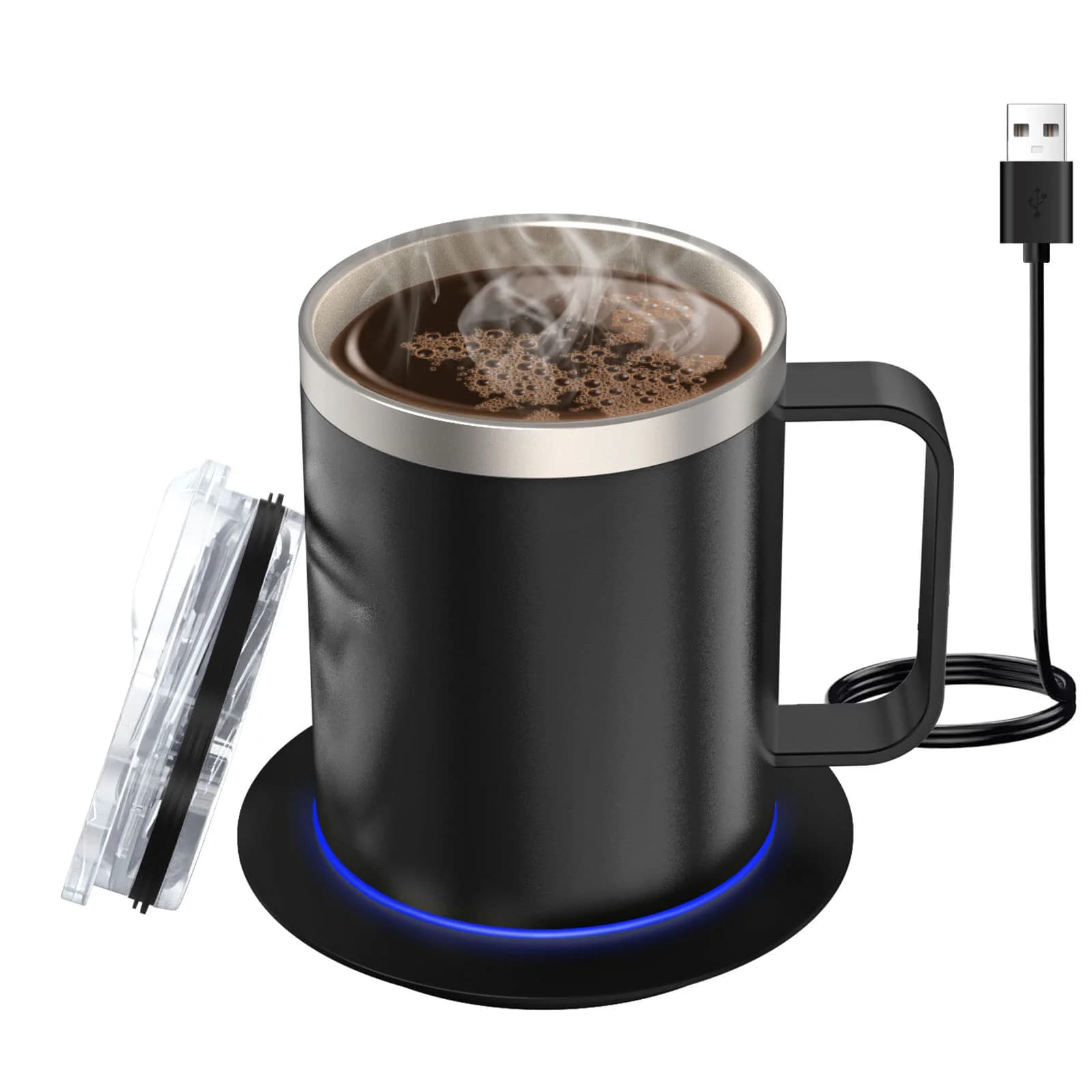 แก้วกาแฟอุ่นร้อน USB 12oz