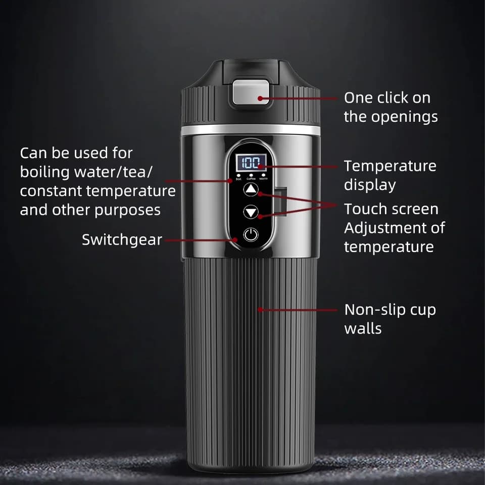 แก้วให้ความร้อนไฟฟ้า 500ml 12V/24V