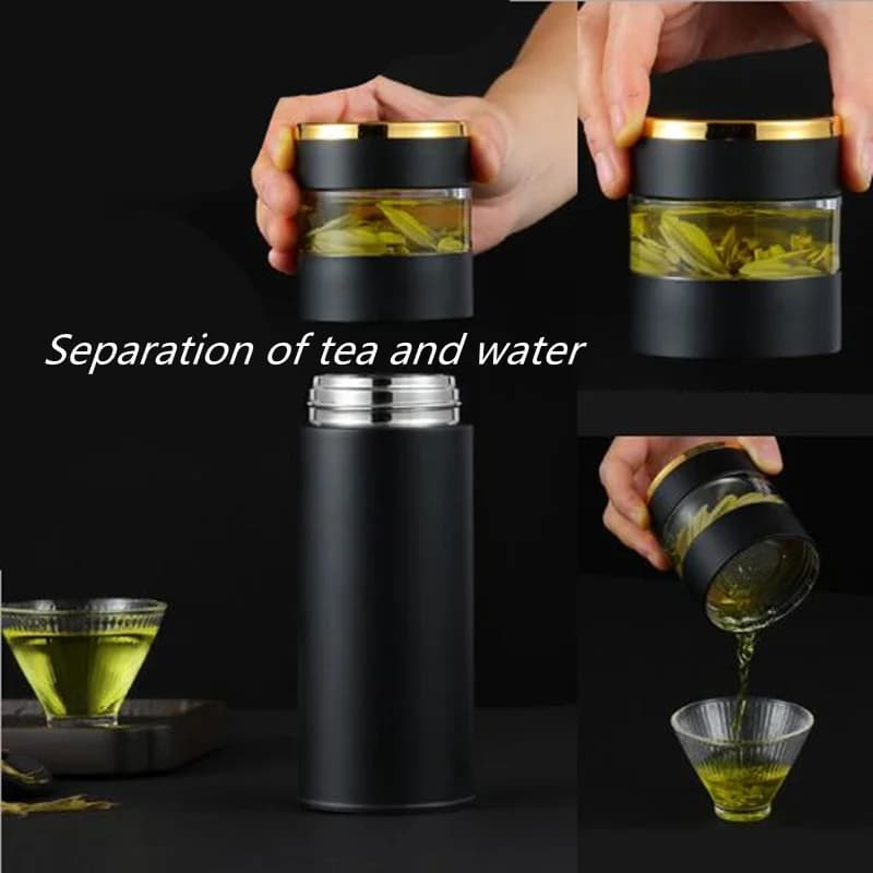ขวดเก็บความร้อนพร้อมที่กรองชา 450ml