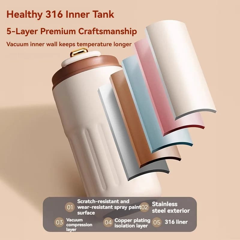 ขวดเก็บอุณหภูมิ 450ml พร้อมหน้าจอแสดงอุณหภูมิ