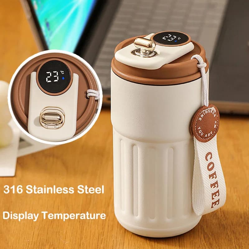 แก้วเก็บความร้อนแสดงอุณหภูมิ 450ml