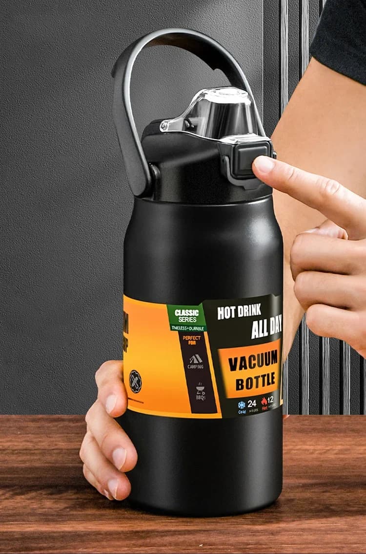 แก้วเก็บความร้อนสำหรับกลางแจ้งพร้อมหลอด 0.8-1.5L